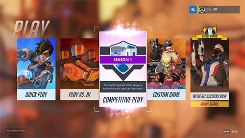 Overwatch に実力を競い合うゲームモード Competitive Play ライバル プレイ が追加 Negitaku Org Esports