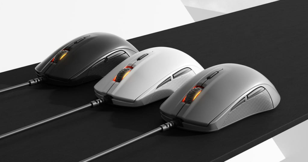 ゲーミングマウス『SteelSeries Rival 110』にホワイト・グレー